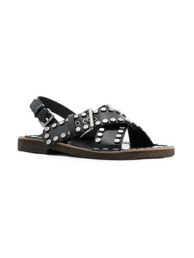 vintage prada sandals|prada studded pony skin sandals.